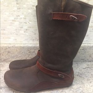 Merrell Brown Leather Zip Up Casual Boots 10.5